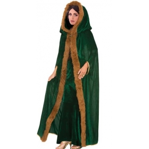 Green Hooded Cape - Womens Halloween Costumes